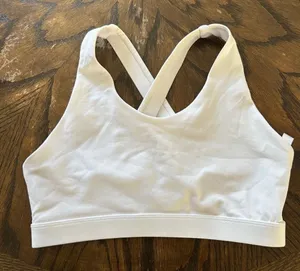 Aerie Offline White Crossback Sports Bra Size Small | Comfy Minimalist Activewea thumbnail 1