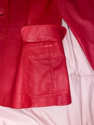 Tommy Bahama Red Leather Coat thumbnail 6