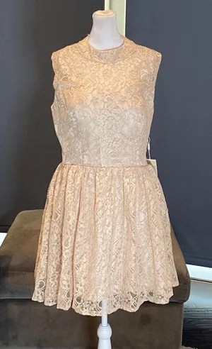 Women’s Short Halter Homecoming Party Dress Open Back Side Zip Size M NWT thumbnail 1