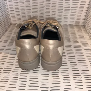 Pedala Product by ASICS Sneakers‎ Women's Gold Leather Walking Shoes 24.5 US 8.5 thumbnail 5