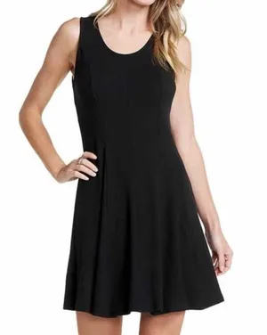 Toad & Co Daisy Ribbed Sleeveless Super Soft Knit Dress Size Large Black thumbnail 5
