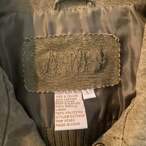 AMI 100% Leather Jacket Size L thumbnail 4