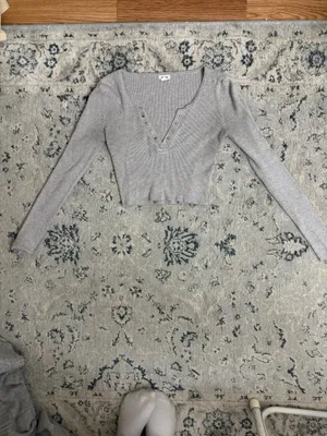 Garage Cropped Ribbed Long Sleeve thumbnail 2