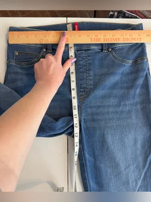 Spanx SPANXshape EveryWear Flare Jeans Vintage‎ Indigo size large 20456R pull on thumbnail 6