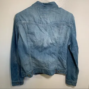 Levi's Womens Size Small Denim Jean Jacket Light Wash Stretch Cotton thumbnail 10