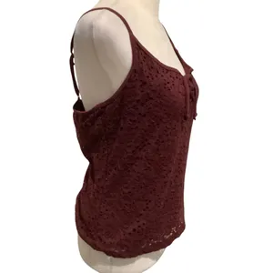 Hollister Lace-Up Maroon Fully lined Camisole thumbnail 2