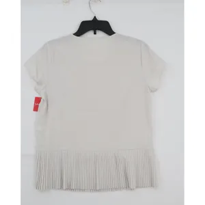 Spanx‎ Get Moving Yes Pleats Tee White Cloud Short Sleeve Top Small thumbnail 2