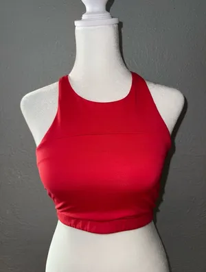 Outdoor Voices TechSweat Move Free Crop Top Bra Size‎ XS RED NWOT thumbnail 1