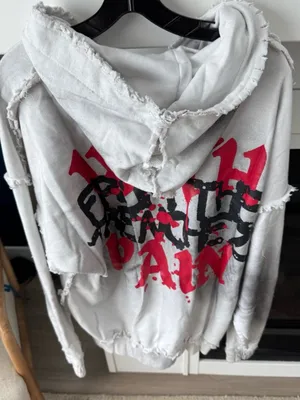 FROM THE TRENCHEZ "WITH PAIN" WHITE Set - Jacket & Sweatpants XL New thumbnail 6