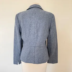 Talbots Blue Wool The Grace Fit Classic Ladies Jacket Coat Lined Office Siren 12 thumbnail 2
