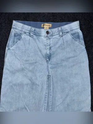 Democracy Ab Technology Wide Leg Cropped Jeans Light Wash Stretch Denim Sz 14 thumbnail 3