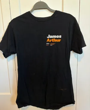 James Arthur Tour Shirt Black Size M thumbnail 1