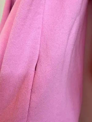 Champion Bubblegum Pink Embroidered Middle Logo Crewneck Sweatshirt thumbnail 7