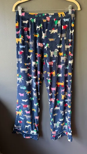 Secret Treasures Blue Dog Print Lounge Pants Size 4-6 thumbnail 1