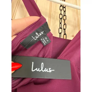 NWT Lulus Remarkable Arrival Plum Purple Sleeveless Maxi Dress Bridesmaid Sz XL thumbnail 7