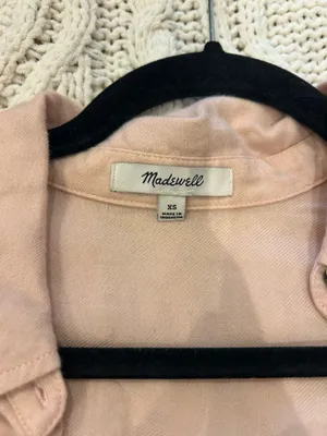 Madewell Pink Button Down Shirt thumbnail 9