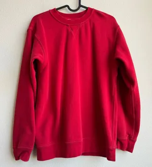Lululemon All Yours Red Fleece Crewneck Sweatshirt Women’s Size 4 Rip Tag Small thumbnail 1