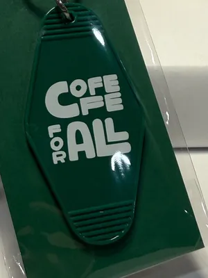 Starbucks Motel Keychain “Coffee For All” Green New Sealed thumbnail 3
