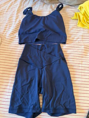 OFFLINE By Aerie Real Me Crossover 5" Bike Short + OFFLINE By Aerie Real Me Low Key Tank Top thumbnail 5