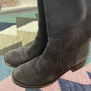 Lucky Brand 8/38 Hanover Knee High Riding Equestrian Tall Boots Gray Brown Suede thumbnail 5