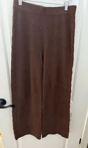 Target Auden brown sweater pants thumbnail 1