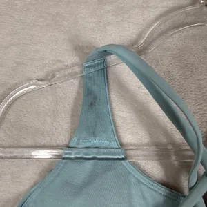 Lululemon Free to Be Serene Bra Blue‎ Linen Size 8 W2AV0S Strappy Yoga Sport Bra thumbnail 4