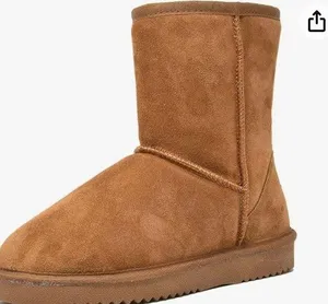 Dream Paris Women's Shorty Mid Calf Winter Snow Boots size 7 thumbnail 1