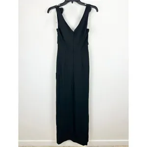 Lulus Impressive Impact Black 3D Floral Pleated Sleeveless Maxi Dress XS NWT thumbnail 9