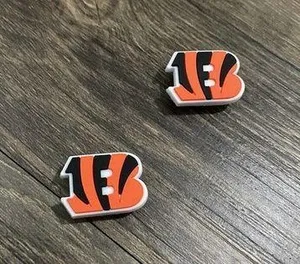 Cincinnati Bengals Football Team Charm For Crocs Shoe Charms - 2 Pieces thumbnail 2