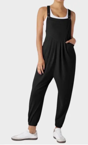 Size M (Reg) Halara Pockets Waffle Casual Jogger Overalls thumbnail 1
