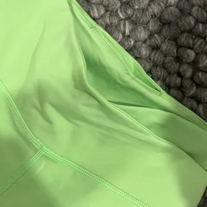 Free People Neon‎ Green Criss Cross Waist Leggings thumbnail 3