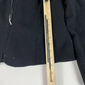 Mainbocher Jacket Womens 10 Black Cashmere Wool Blend Short Zip Front Lined thumbnail 4