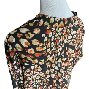 Womens Alyx Flower Petal Print Flowy Tie Neck Top Blouse - Sz L thumbnail 3