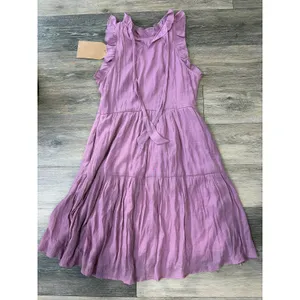 Listicle Lavender Tiered Maxi Dress Women’s Small NWT Short Sleeve thumbnail 7