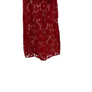 Free People Dangerous Love Lace Mini‎ Dress Red V Neck Low Back US 4 thumbnail 6
