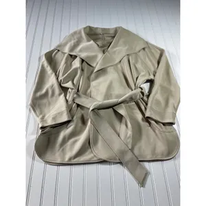 Lululemon Softstreme Belted Wrap Jacket Coat Trench Beige M/L LW3EZIS thumbnail 4