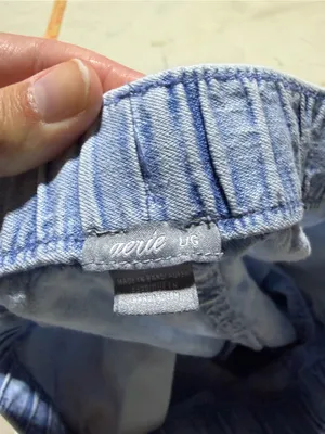 Aerie Light Blue Drawstring Women’s Shorts large thumbnail 7
