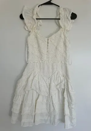 Love Shack Fancy Marsinia Cotton Smocked Dress thumbnail 2