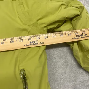 Lands End Jacket Womens Small Green Aqua‎ Check Nylon Hooded Full Zip Outdoor thumbnail 5
