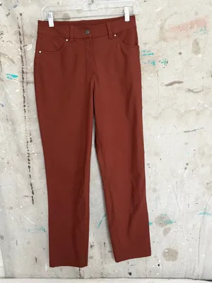 Lululemon City Sleek 5 Pocket 7/8 Pant, Dark Terracotta thumbnail 3