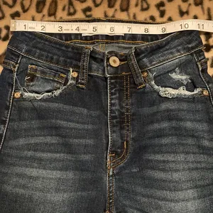 KanCan Jeans Mid Rise Ankle Distressed Skinny Jeans Women’s Size 0 /… thumbnail 13