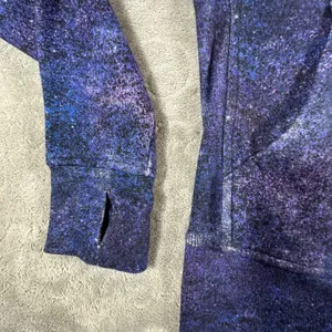 Lululemon Scuba Hoodie Full Zip Galaxy Cosmic Blue Purple Fleece Sz 8 Kangaroo thumbnail 5