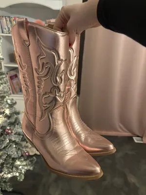 Cowgirl Boots Pink Size 9 thumbnail 2