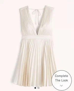 Abercrombie Plunge Pleated Mini Dress thumbnail 1
