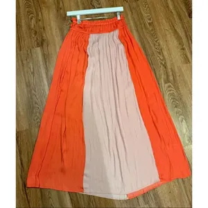 Anthropologie Current Air colorblock smocked waist high rise maxi skirt sml thumbnail 5