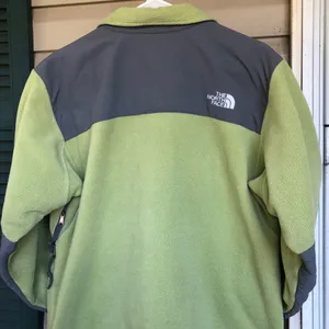 Green and gray the north face Denali Coat thumbnail 8