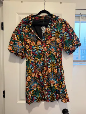 Olivaceous Dress Mini Floral thumbnail 1