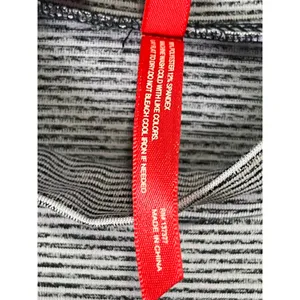 Ruby Ribbon L Gray Mock Neck Sleeveless Tunic Top Striped Stretch Minimalist thumbnail 6