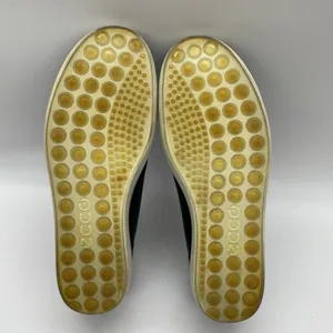 ECCO Womens Size 7 Shoes Black Soft‎ Perforated Leather Low Top Lace Up Sneakers thumbnail 7