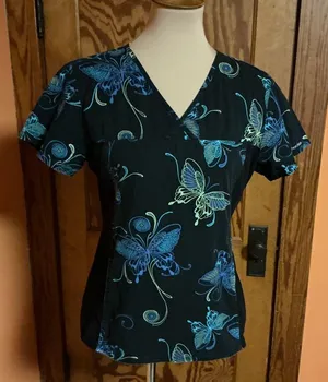 Vintage 90s Cherokee Butterflies V neck top thumbnail 6